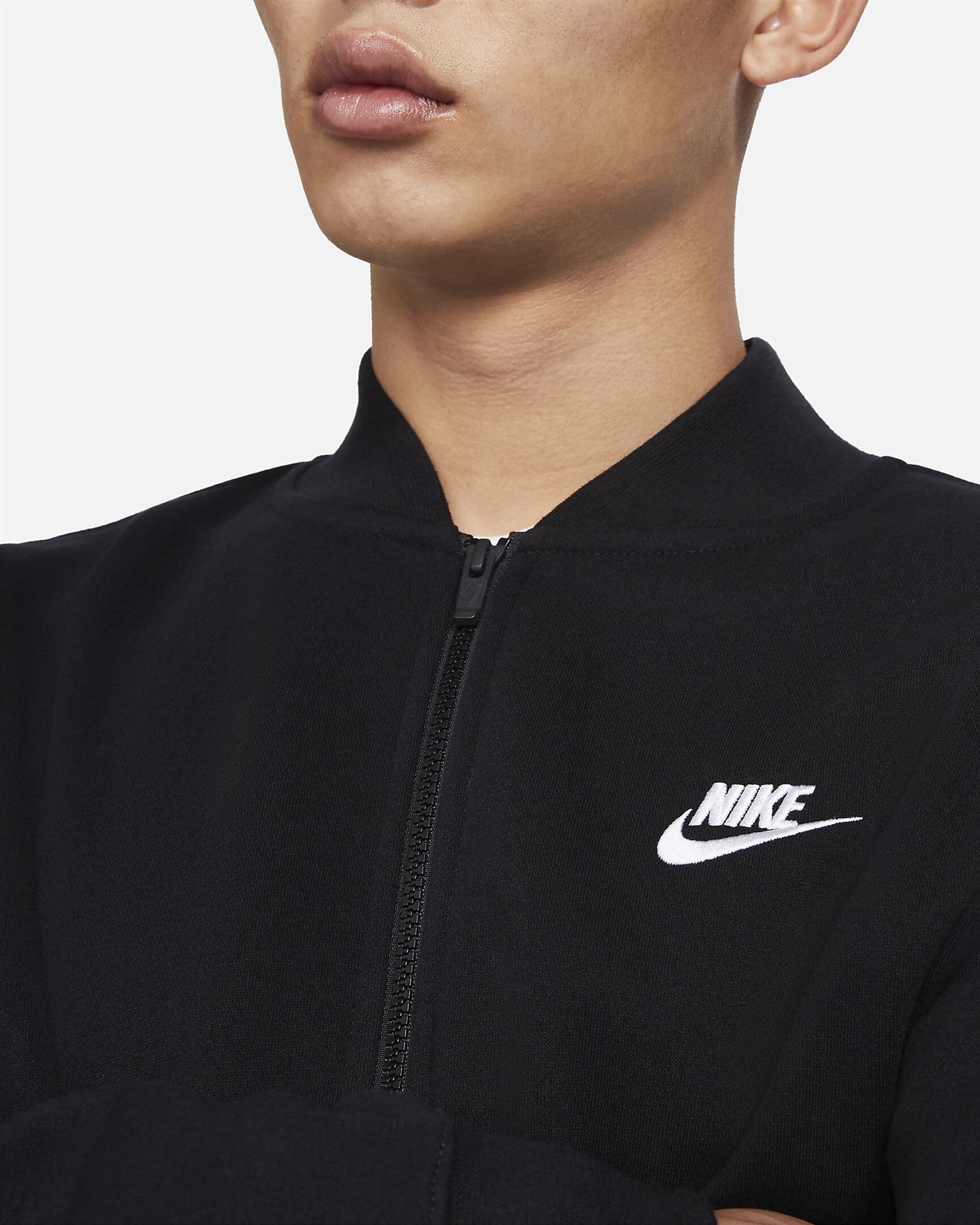 nike sportswear club fleece bomber jacket