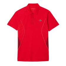 Lacoste Tennis x Novak Djokovic Ultra-Dry Polo Shirt Red Currant